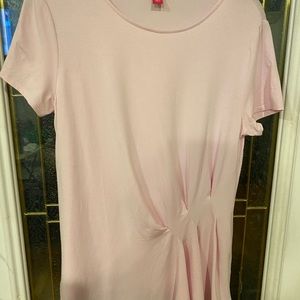 Vince Camuto Size Small Light Pink Blouse w/ flattering waist.